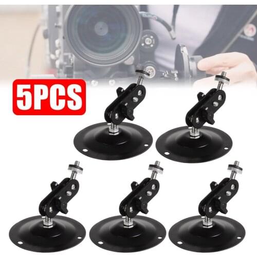 5pcs Speaker Bracket Surround Sound Speaker Bracket Holder Stand Feet Wall Mount Universal TV