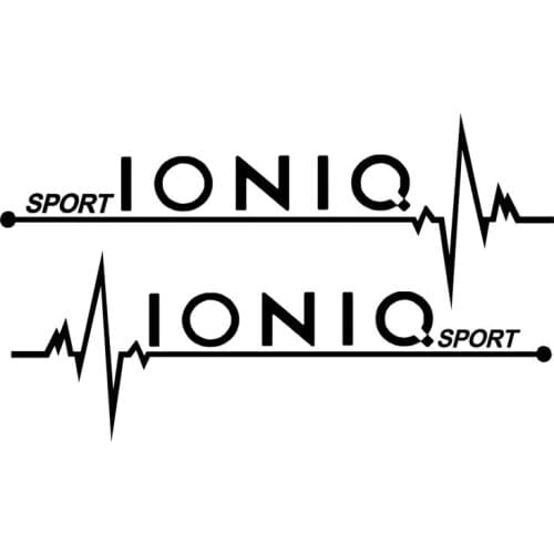 Personality Heartbeat Modeling Car Stickers 2 Pcs PVC Sunscreen Waterproof Cars Sticker Auto Decal Styling for Various Autos