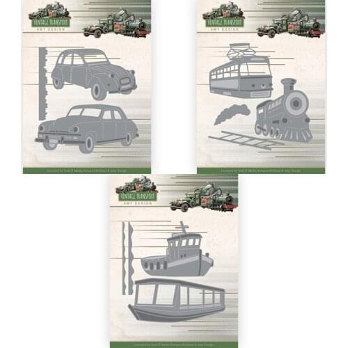 Piggy Craft metal cutting dies cut die mold Vintage transport Scrapbook paper craft knife mould blade punch stencils dies