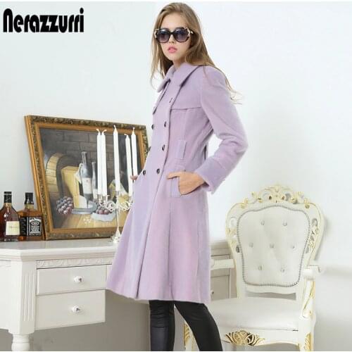 Nerazzurri british style trench coat for women Double breasted long womens clothes 2020 autumn women fashion