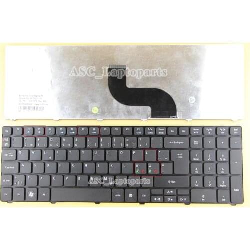 New DK Norwegian Swedish Nordic Finnish Svenska Keyboard for ACER aspire 8935 8935g 8940g 8940G 8942 8942G 8571 8571G Black