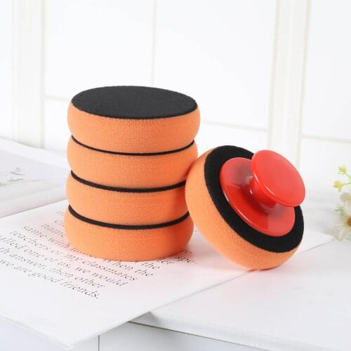 Car Beauty Waxing Sponge Buffing Polishing Pad Auto Flat Sponge Buffing Polisher Pads Kit Car Polisher Glass Polishing Car Clean