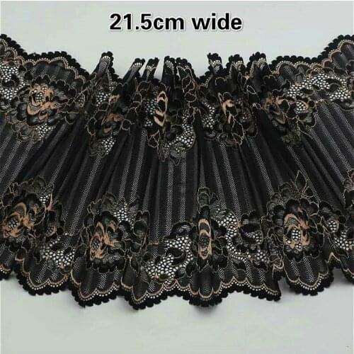 Romantic Embroidered Tulle Lace Fabric DIY Underwear Panties Bra Soft Sewing Material Clothes Cheongsam Dress Skirt Decoration