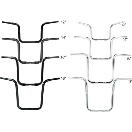 Motorcycle 14" Rise 1-1/4" Ape Handlebar Handle Bar For Harley Sportster XL 1200 883 Softail FLST FXST Fatboy