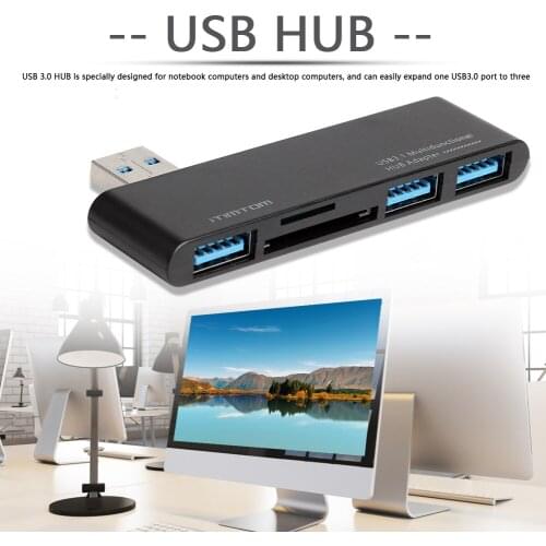 USB Extension Cable HUB Charge USB 3.0 HUB Converter Dock 3 USB 3.0 SD TF Card Reader Splitter for Computer PC