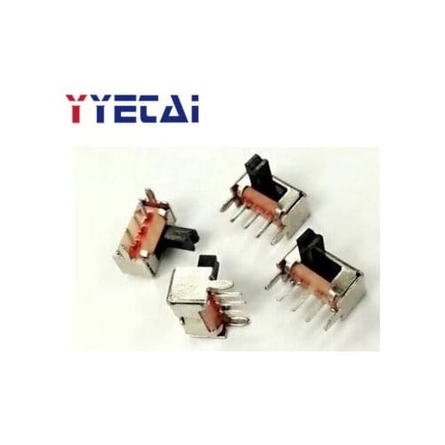 Toggle Switches SK-12F14 Shank Length 4MM 1P2T Single Row Horizontal Type 2 Block Bent Leg Slide Switch