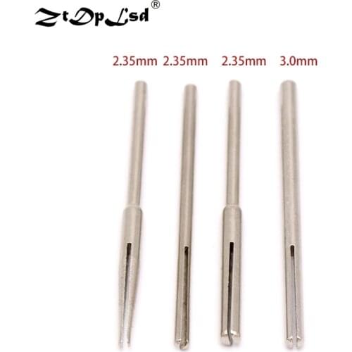 10Pcs 2.35/3mm Shank 50mm Sandpaper Clamp Split Mandrels Long Abrasive Holder Clip Rod Carved Point For Dremel Rotary Grinder