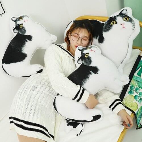 1PC 45/60/80CM Cute Lucky Kawaii Stuffed Cat Plush Toys Cartoon Soft Cats Animals Small Pendant Bag Key Chain Kids Toy Gifts