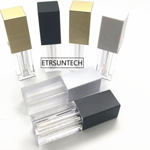 100pcs 5ml empty lipgloss bottle tube lip gloss tubes bottle container lip blam bottle square lip tube refillable bottle F3922