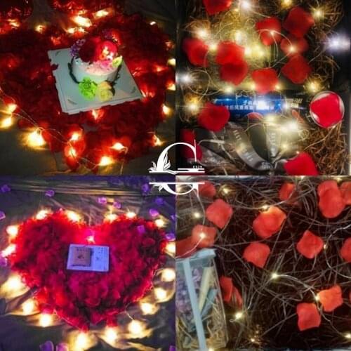 1000/3000pcs Atificial Flowers Wedding Decorations Romantic Polyester Wedding Rose Petals Party Rose Patal Deco Flower 6zSH012