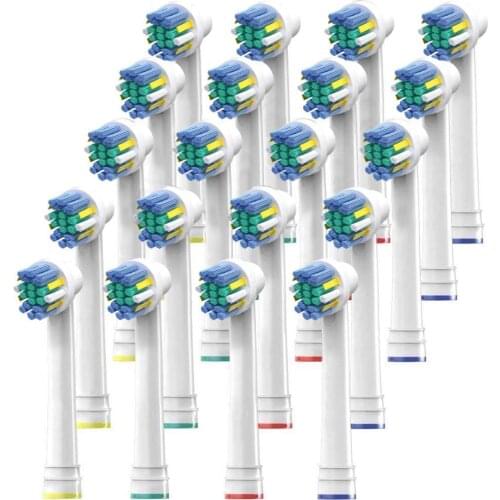 20PCS Floss action Professional Electric Toothbrush Heads for Oral-B 500/600/1000/2000/2500/3000/7000/8000/9600/8000