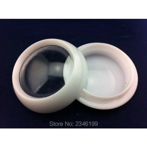 5ML 100pcs/lot Top Grade Empty Eyeshadow Powder Case, High Fashion Shape Lip Balm Container, Plastic UFO Shape Blush Compact Box