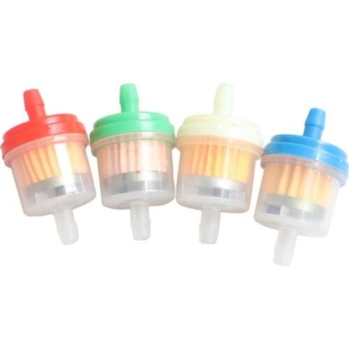 5pcs1/4" 6-7mm Motorcycle Petrol Gas Fuel Gasoline Oil Filter for Motorcycle Moped Scooter Dirt Bike ATV Go Kart Oil Fuel Filter