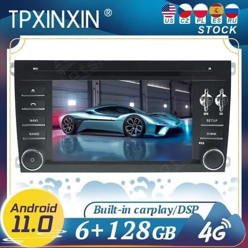 Carplay For Porsche Cayenne 2003-2010 Android 11 Car Radio Player GPS Navigation Head Unit Multimedia Stereo WIFI DSP BT