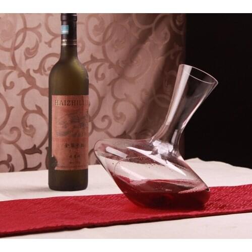 1PC Tumbler Decanter Handmade Crystal Red Wine Brandy Champagne Glasses decanter Bottle Jug Pourer For Family Bar JS 1107