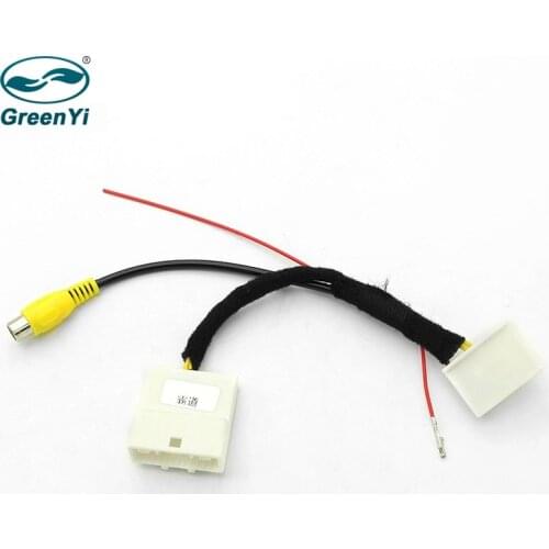 GreenYi 24 Pins Car Adapter Wire Cable For Toyota Land Cruiser Prado 2010~2018 Rear View Camera / Original Display Input RCA