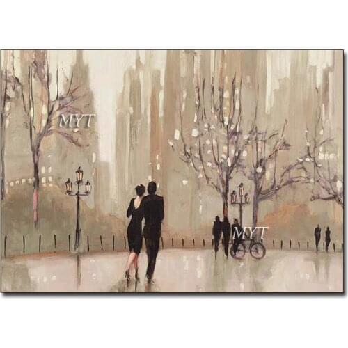 Art Large Size Hand Painted Lover Landscape Oil Painting on Canvas Wall Art Pictures For Living Room Home Decor No Frame