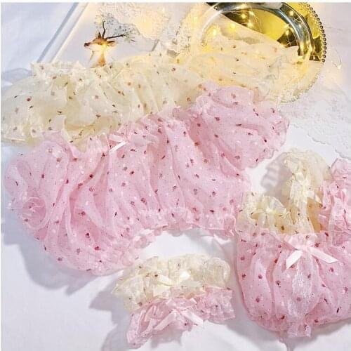 Kawaii Lolita Women Lingerie Set Floral Print Pajamas for Women Sleepwear Summer Tops Short See Through Underwear Pijama Mujer