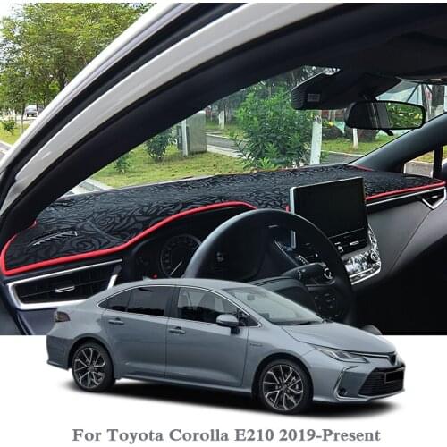 Car Styling Dashboard Avoid Light Pad Instrument Platform Cover Mat Rose For Toyota Corolla E210 2019-2020 LHD&RHD Anti-dust Mat