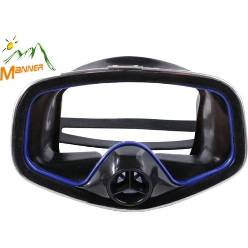 MANNER Underwater Scuba Diving Mask With Large Field Anti Fog Dive Glasses Mask Swimming Pool Diving Training Goggles
