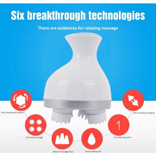 Effective Head Massager Help Sleep Relax Neck 2 Colours Plastic USB Charging Body Massage Electrotherapy Apparatus