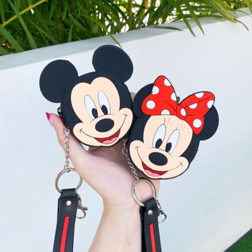 Disney Mini Silicone Bag Mickey Minnie Mouse Bag Waterproof Baby Kindergarten Primary Schoolbag Bag for Children Outdoor Game