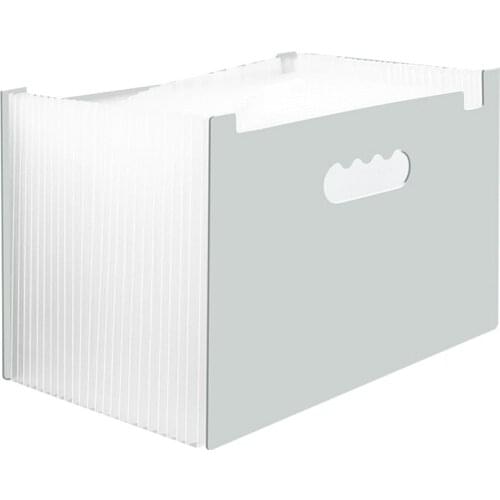 Multi-purpose Standing Document Folder Expandable A4 File Folder 25 Pockets Colored Index Tabs for Office School Home