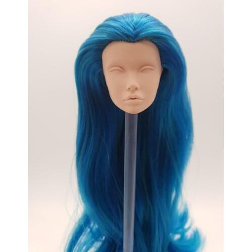 Fashion Royalty pink hair fr white skin curly hair poppy parker integrity doll head for repaint