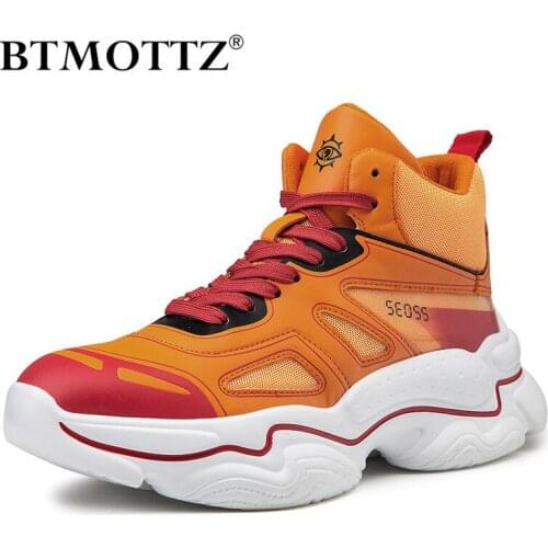 Fashion Men Boots Luxury Brand Sneakers Leather Ankle Boots Men Autumn Winter Casual Shoes High Top Rubber Snow Boots Plus Size