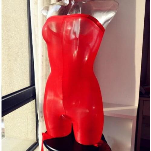 Mens Glossy Jumpsuit Shiny Silk Body Stockings Bodysuit Sheer Underwear Gay See Through Nightwear Fetish Crotchless Lingerie New