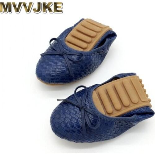 MVVJKE Very Comfortable Women Foldable Ballet Flats Spring Autumn Bowtie Slip On Ballet Flats For Woman Loafers Driving Shoes