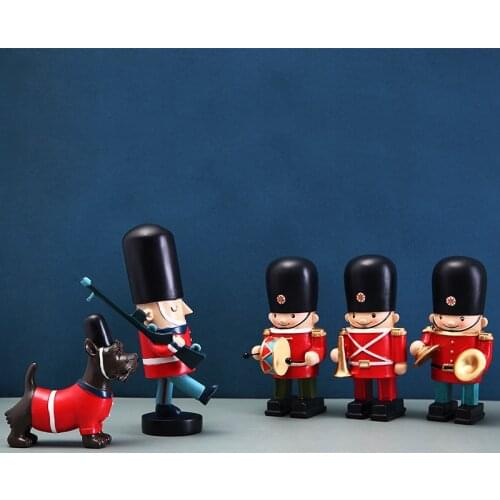 Newly Listed Nutcracker Puppet Soldier Decoration Living Room TV Cabinet Study Room Decoration Decoration Shooting Props