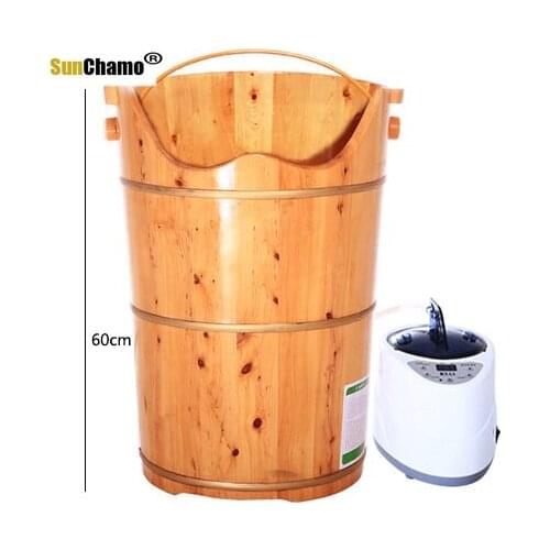 Foot bath barrel full package fumigation temperature foot bath barrel heightening 60 cm foot tub Foot massage