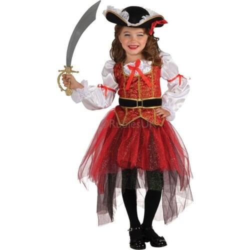 Shanghai Story Girl Fantasia cosplay Pirate Captain Halloween Christmas party costume suits stage performance suits carnival cos