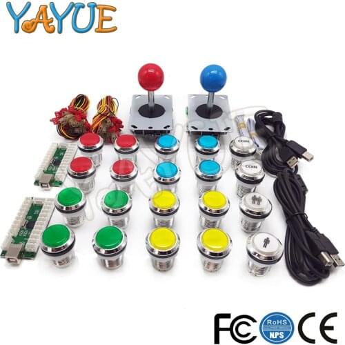 LED Arcade Game DIY Parts PC to Joystick Buttons For USB MAME Cabinet & Raspberry Pi RetroPie DIY Projects