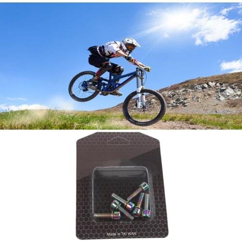 6pcs/set Mountain Bicycle Stem Screw M5x18mm MTB Bike Headset Stainless Steel Threaded Bolt Cycling Parts