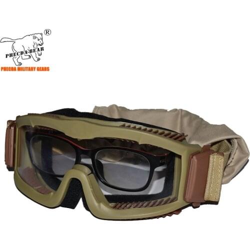 Military goggle anti-uv400 camping goggle anti-fog motorcycle goggle tactical goggle anti-impact army goggle ballistic goggles
