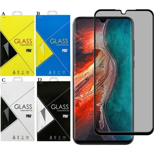 Anti Peek Privacy Tempered Glass Screen Protector for HuaWei Mate 30 P20 P30 P40 P50 Lite E Pro 4G 5G 100pcs Add Retail Package