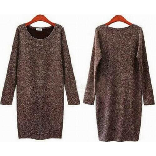 Women Dress Spring Autumn Plus Size Loose Fashion Casual High Quality Ladys Clothing Free Shipping