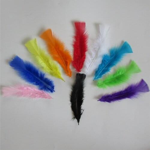 10 kind colour select natural turkey feather DIY do it yourself feather skirt artware Accessory 15-20cm 6-8 inch 100 root sell