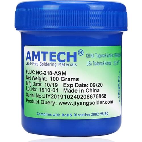 AMTECH NC-218-ASM original solder paste Welding fluxes 100g Lead free soldering iron