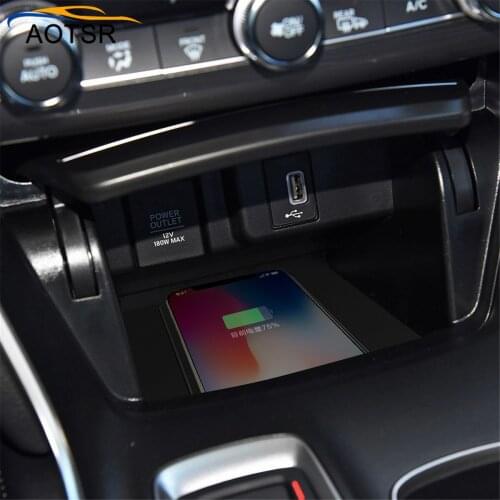 QI car wireless charger For Honda Accord 2018 Intelligent Infrared Fast Wireless Charging Car Phone Holder for iphone/Samsung