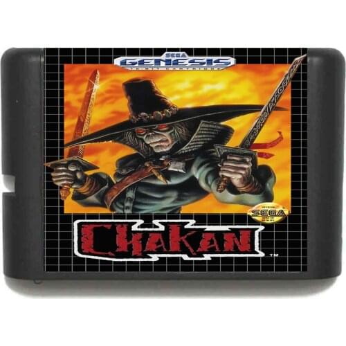 Chakan 16 bit MD Game Card For Sega Mega Drive For Genesis
