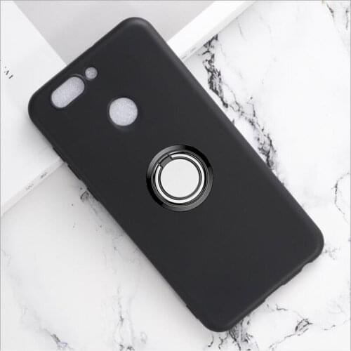 For Huawei Nova lite 3+ 4 Premium 2 Plus 2S 2017 Y5 Y6 Y3 II Back Ring Holder Bracket Phone Case Cover TPU Soft Silicone Cases