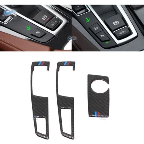 For BMW 5 Series GT F07 F10 X3 X4 F25 F26 Car Styling Carbon Fiber Gear Shift Panel Gear Knob Cover Frame Trim