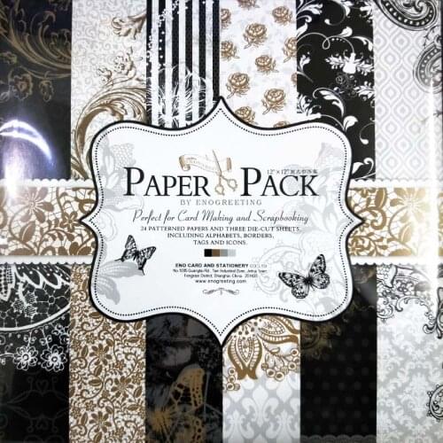12"*12" European Vintage Printed Pattern Decorative Charm Scrapbooking Diy Background Craft Paper Embellishment Photo Album