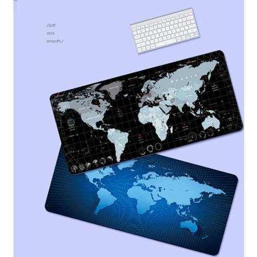 Mouse Pad Large World Map Pattern Carpet Surface Desk Anti-slip Gaming Mousepad Fashionable and Creative Anti-slip for Computer