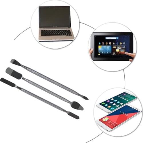 3pcs/set Stainless Steel Spudger Mobile Phone Laptop Repair Tools Tool Parts Metal Crowbar Mobile Phone Repair Tool