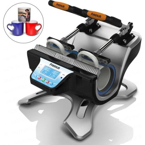 Multifunction 110-220V Heat Transfer Printing Machine Double Station 280W Intelligent Discoloration Cup Baking Glass Cup Machine