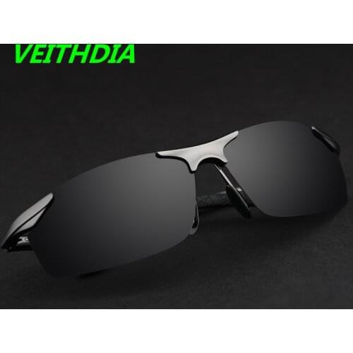 VEITHDIA Brand Aluminum Polarized Sunglasses Men Sports Sun Glasses Driving Glasses Mirror Goggle Eyewear Male Accessories 6529